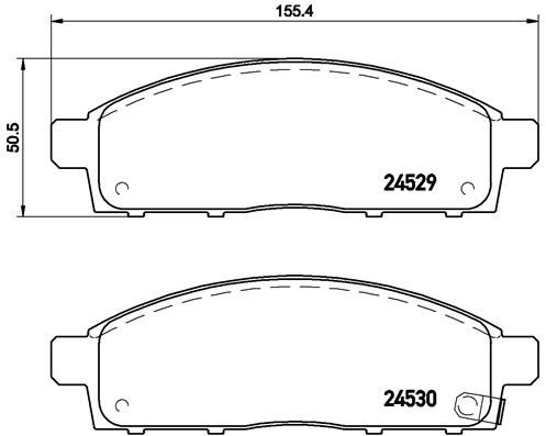BREMBO P 54 038 Brake Pad Set, disc brake