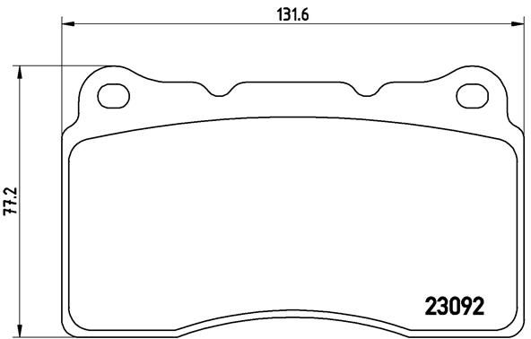 BREMBO P 54 040 Brake Pad Set, disc brake