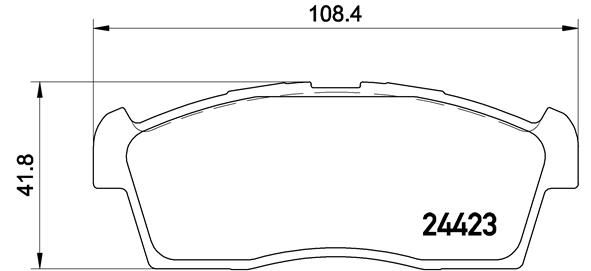 BREMBO P 54 049 Brake Pad Set, disc brake