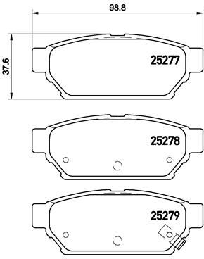 BREMBO P 54 053 Brake Pad Set, disc brake
