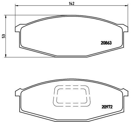 BREMBO P 56 012 Brake Pad Set, disc brake