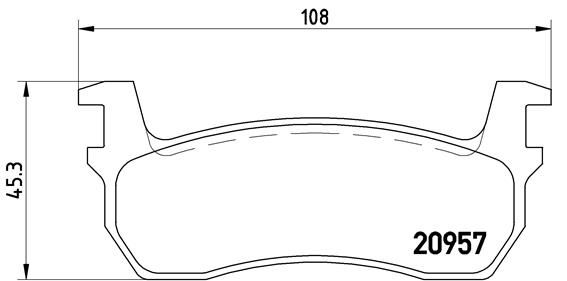 BREMBO P 56 013 Brake Pad Set, disc brake