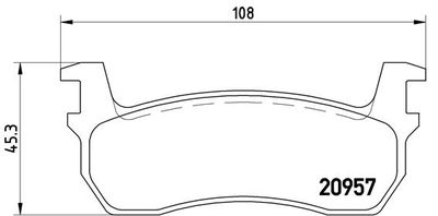 Brake Pad Set, disc brake BREMBO P 56 013