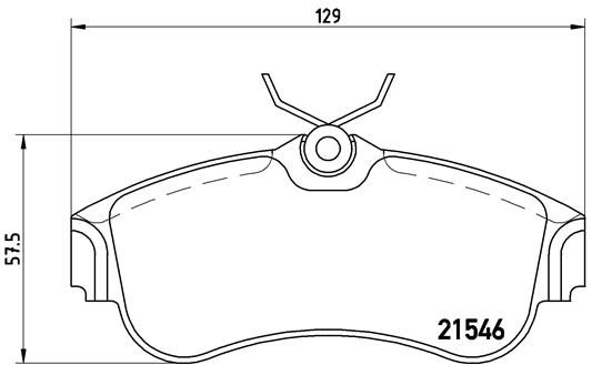 BREMBO P 56 022 Brake Pad Set, disc brake
