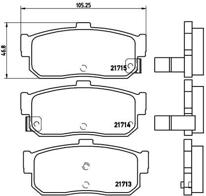 BREMBO P 56 029 Brake Pad Set, disc brake