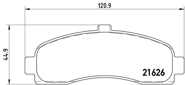 BREMBO P 56 031 Brake Pad Set, disc brake