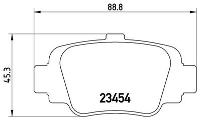 Brake Pad Set, disc brake BREMBO P 56 032