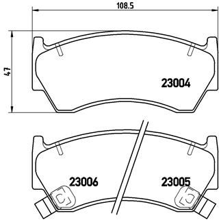 BREMBO P 56 033 Brake Pad Set, disc brake