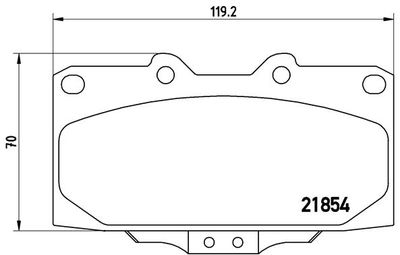 Brake Pad Set, disc brake BREMBO P 56 034
