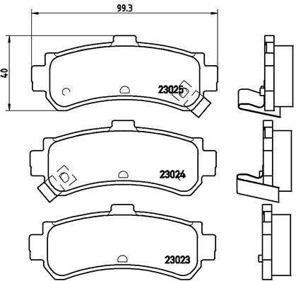 BREMBO P 56 035 Brake Pad Set, disc brake