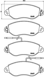 BREMBO P 56 042 Brake Pad Set, disc brake