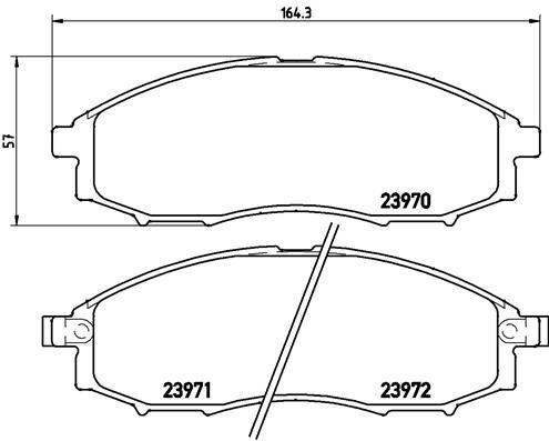 BREMBO P 56 049 Brake Pad Set, disc brake
