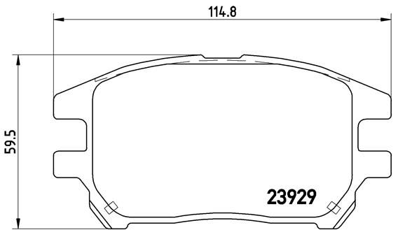 BREMBO P 56 050 Brake Pad Set, disc brake