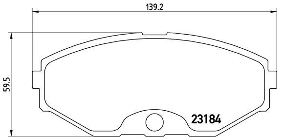 BREMBO P 56 052 Brake Pad Set, disc brake
