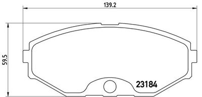 Brake Pad Set, disc brake BREMBO P 56 052