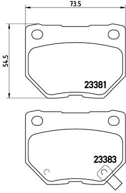 BREMBO P 56 054 Brake Pad Set, disc brake
