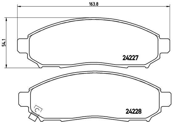 BREMBO P 56 059 Brake Pad Set, disc brake