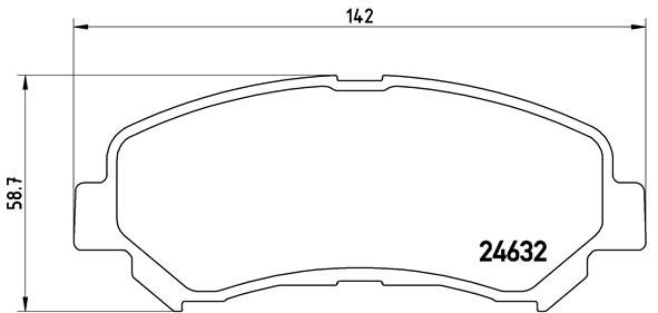 BREMBO P 56 062 Brake Pad Set, disc brake