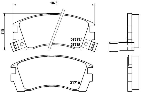 BREMBO P 56 064 Brake Pad Set, disc brake