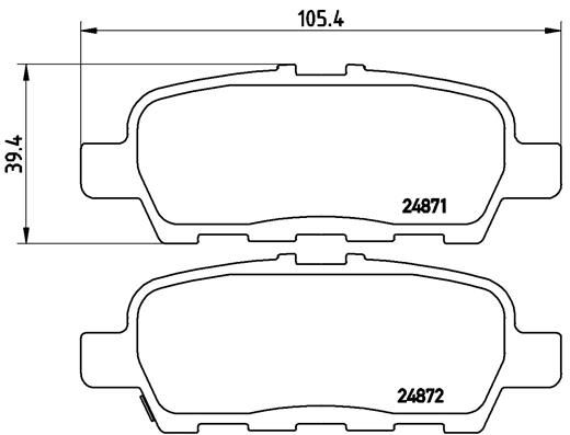 BREMBO P 56 068 Brake Pad Set, disc brake