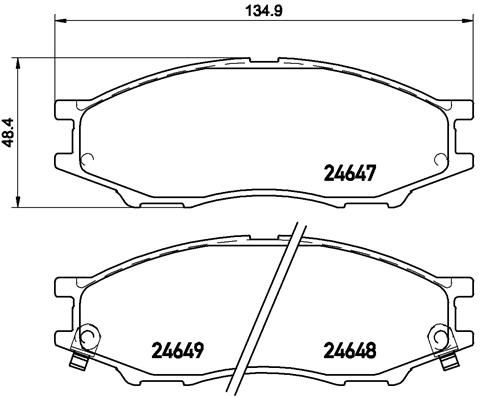 BREMBO P 56 083 Brake Pad Set, disc brake