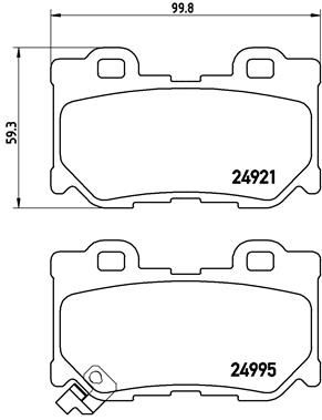 BREMBO P 56 085 Brake Pad Set, disc brake