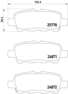 BREMBO P 56 087 Brake Pad Set, disc brake
