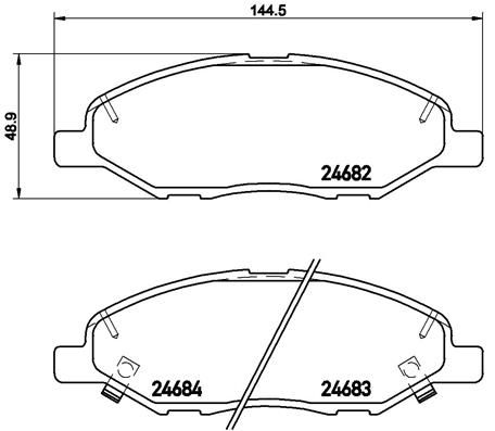BREMBO P 56 088 Brake Pad Set, disc brake