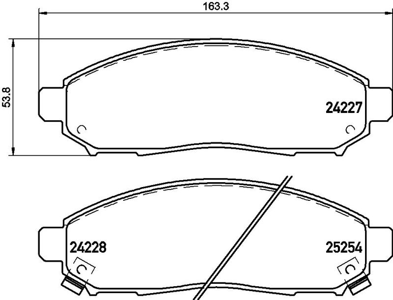BREMBO P 56 096E Brake Pad Set, disc brake