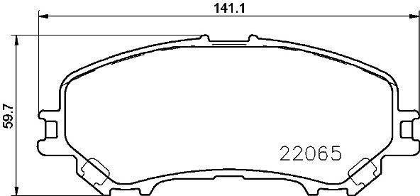 BREMBO P 56 100 Brake Pad Set, disc brake