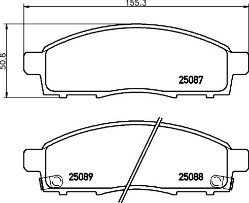 BREMBO P 56 102 Brake Pad Set, disc brake
