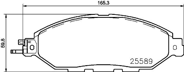 BREMBO P 56 103 Brake Pad Set, disc brake