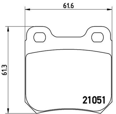 Brake Pad Set, disc brake BREMBO P 59 010