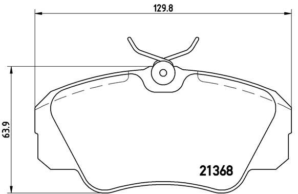 BREMBO P 59 016 Brake Pad Set, disc brake