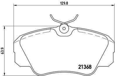 Brake Pad Set, disc brake BREMBO P 59 016