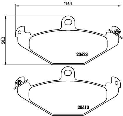 BREMBO P 59 026 Brake Pad Set, disc brake
