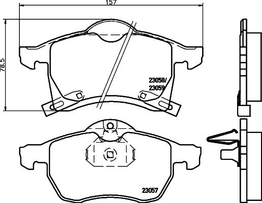 BREMBO P 59 032 Brake Pad Set, disc brake