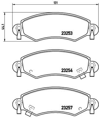 BREMBO P 59 035 Brake Pad Set, disc brake