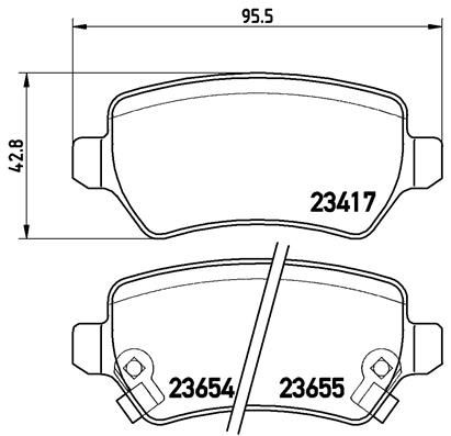 BREMBO P 59 038 Brake Pad Set, disc brake
