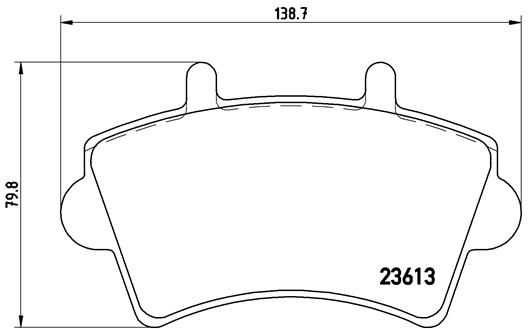 BREMBO P 59 039 Brake Pad Set, disc brake