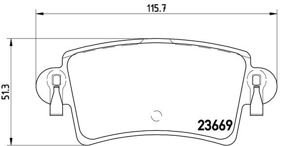 BREMBO P 59 040 Brake Pad Set, disc brake