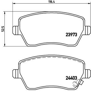 BREMBO P 59 050 Brake Pad Set, disc brake