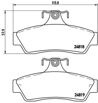BREMBO P 59 056 Brake Pad Set, disc brake