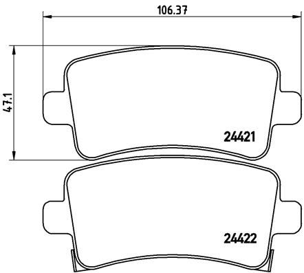 BREMBO P 59 060 Brake Pad Set, disc brake