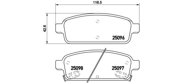 BREMBO P 59 078 Brake Pad Set, disc brake