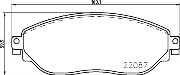 BREMBO P 59 082 Brake Pad Set, disc brake