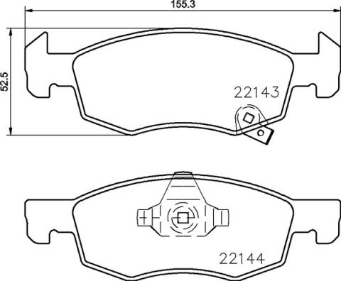 BREMBO P 59 084 Brake Pad Set, disc brake