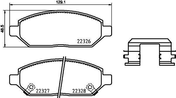 BREMBO P 59 088 Brake Pad Set, disc brake