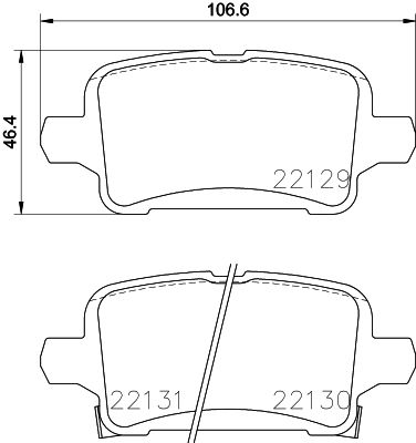 BREMBO P 59 090 Brake Pad Set, disc brake