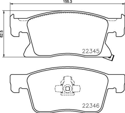 BREMBO P 59 091 Brake Pad Set, disc brake